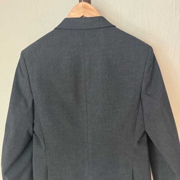 JOSEPH ABBOUD Boys 2 Button Blazer Charcoal Grey Wrinkle Resistant Size 14 - Picture 7 of 16